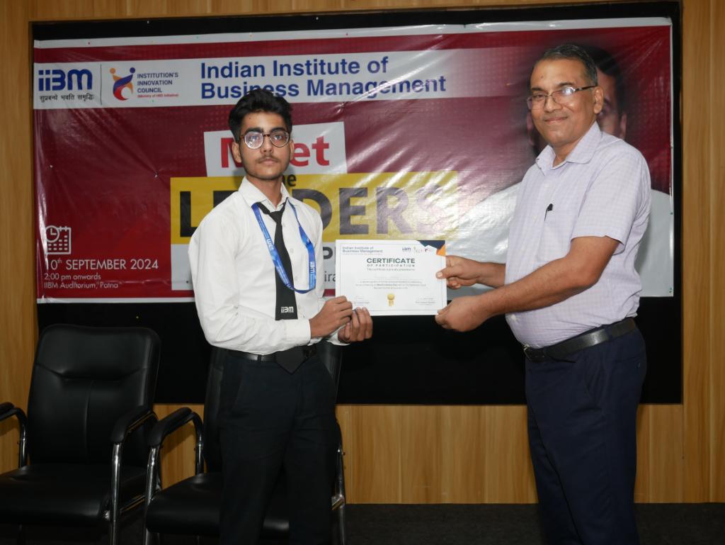 Meet the Leader: Mr. Jyoti Prakash at IIBM - Inspiring Minds